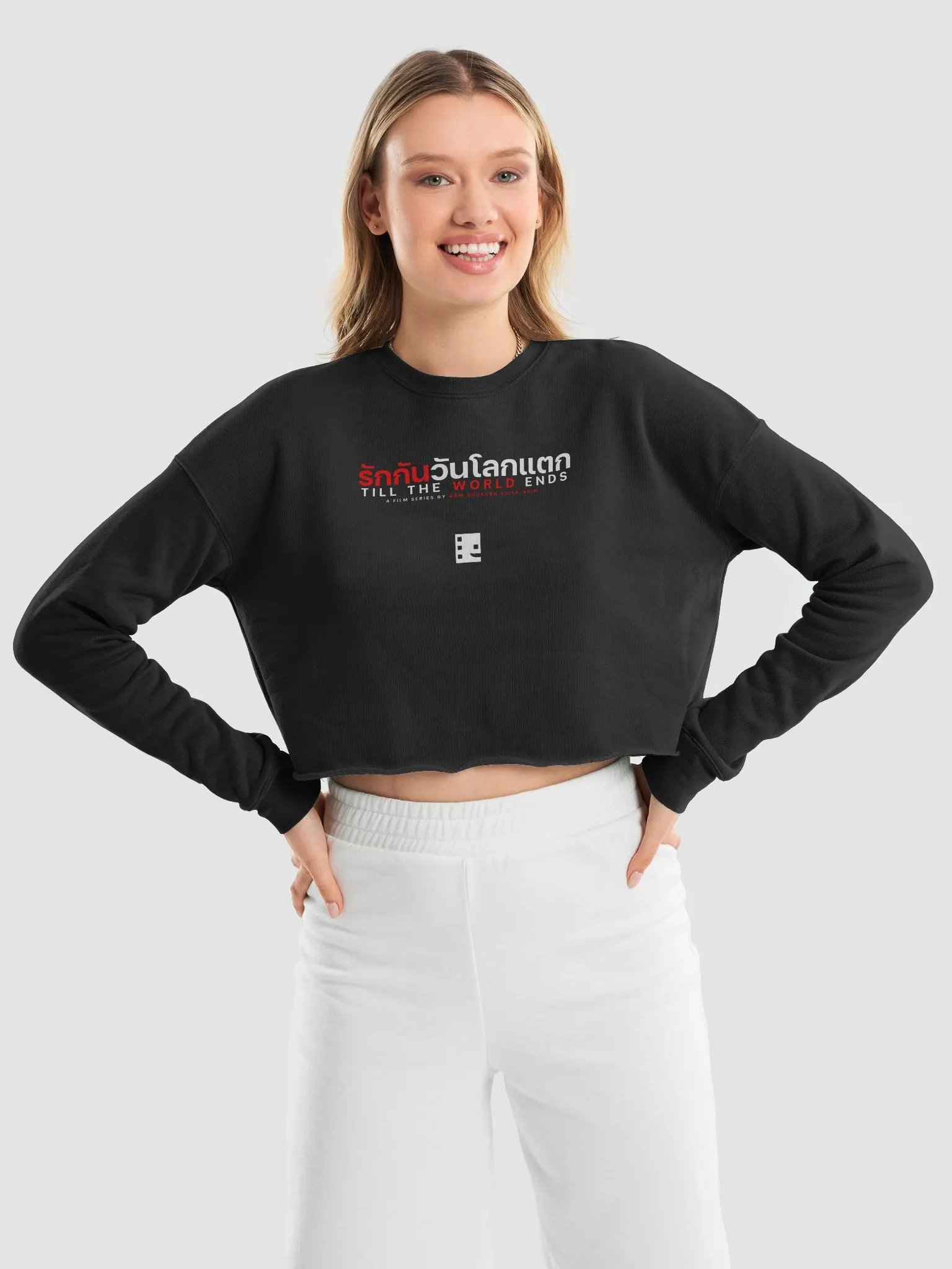 Till The World Ends Official Logo Women's Cropped Sweatshirt product image (1)