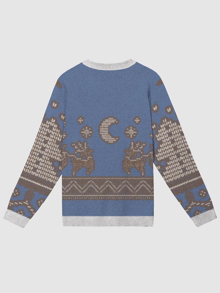 Celestial Blue Reindeer Knit Sweater product image (2)