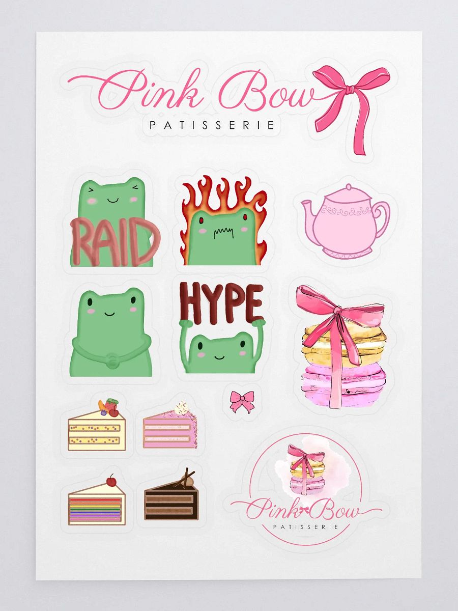 Pink Bow Sticker sheet! product image (3)