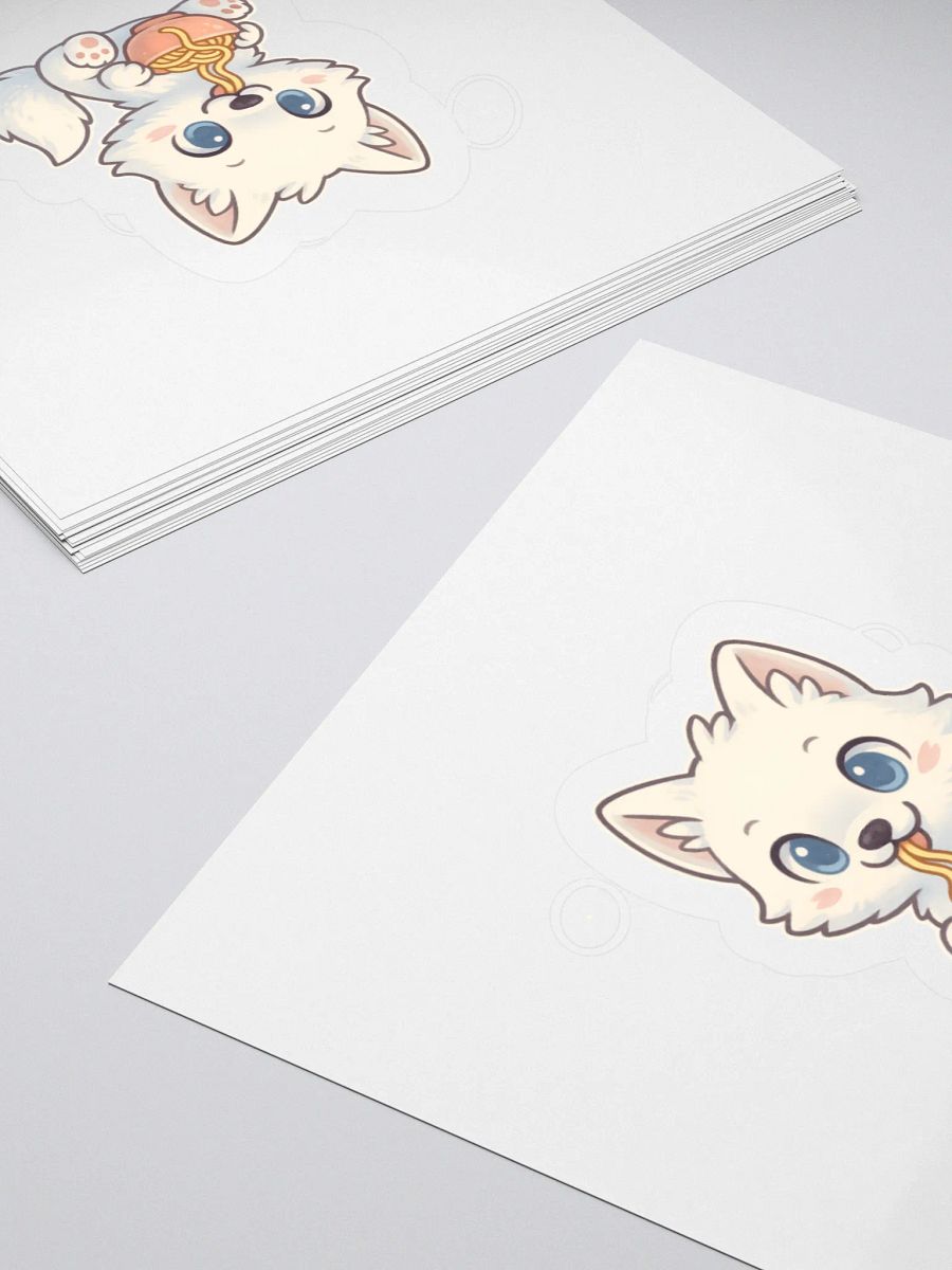 Noodle Time Arctic Fox Sticker product image (8)