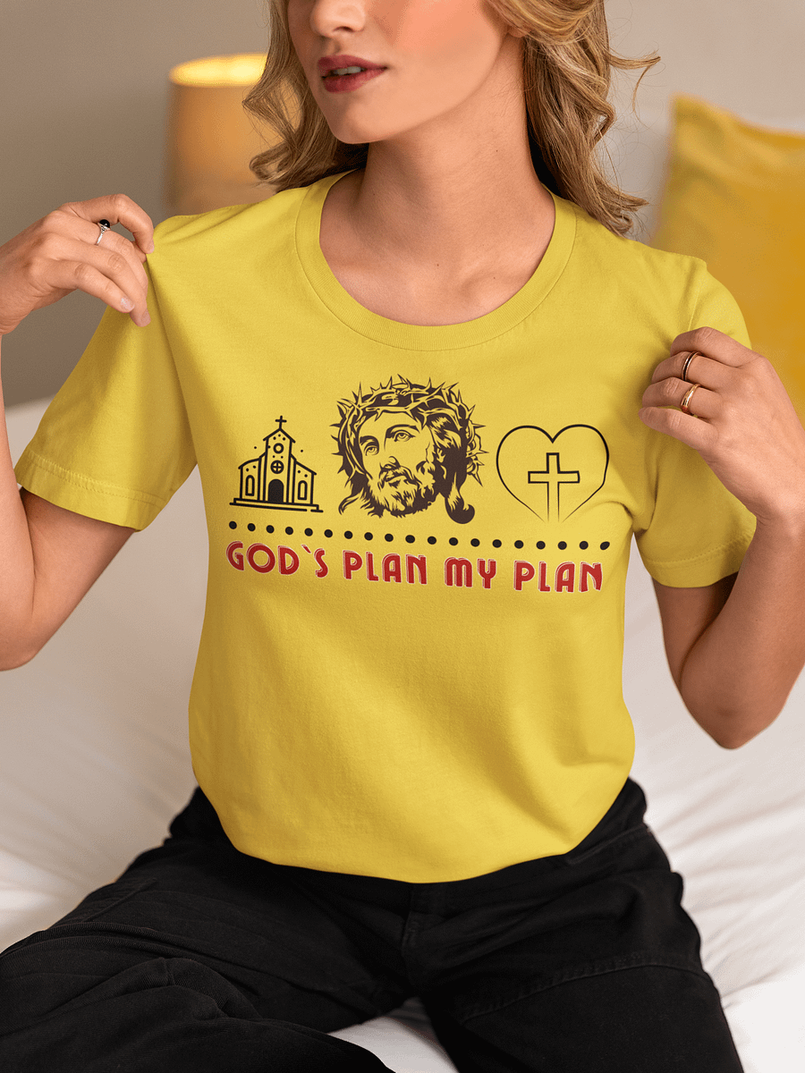God`s Plan My Plan , Christian Faith, Bell a Canvas T-Shirt - Light product image (1)