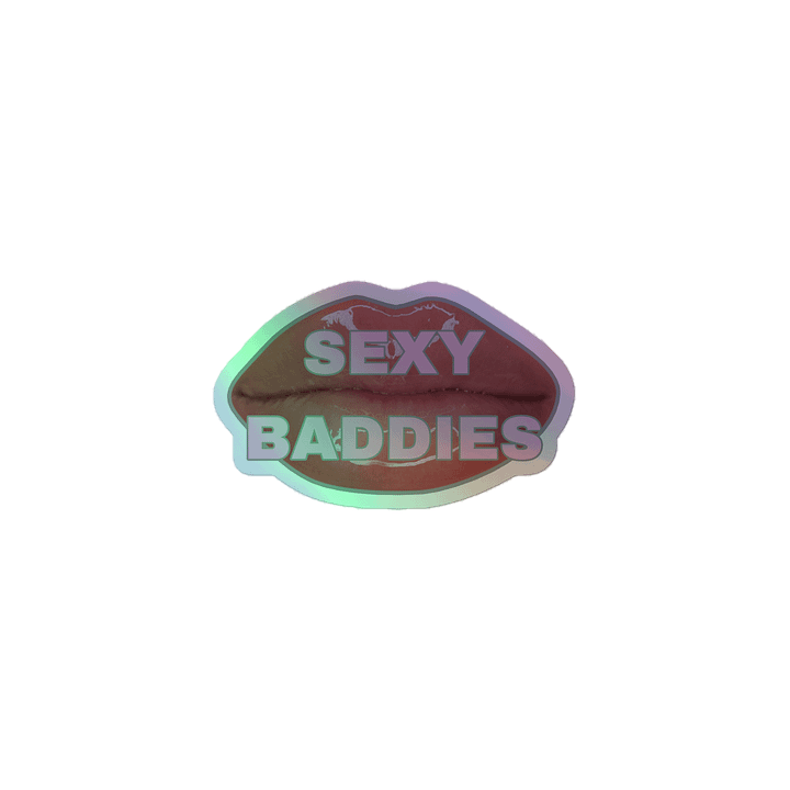 Glossy SexyBaddies Lips Holographic Sticker Set product image (1)