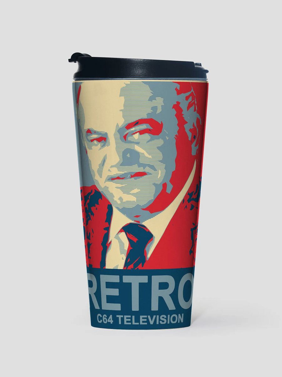 Stainless Steel Travel Mug (Tramiel Retro) product image (1)