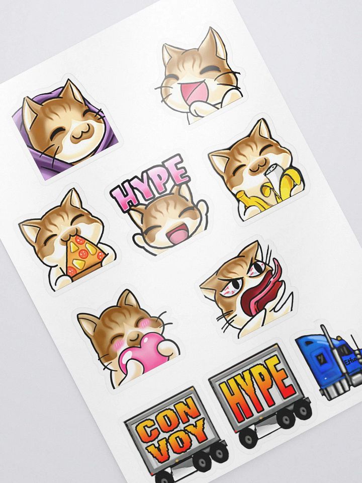 Emote sticker pack 1.5in x 1.5in product image (1)