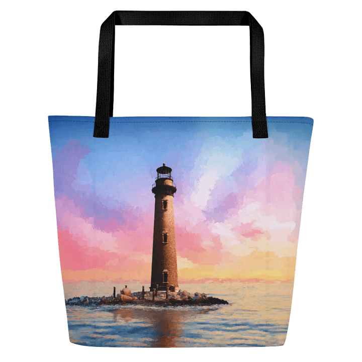 Sand Island Lighthouse – Mobile Alabama Tote Bag product image (1)