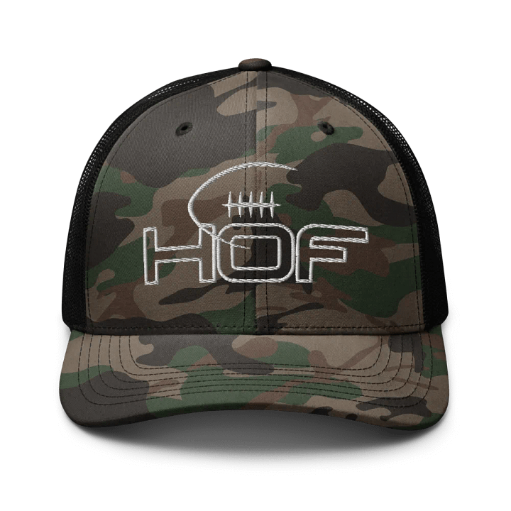 HOF Logo in wh Camo Trucker Hat product image (1)