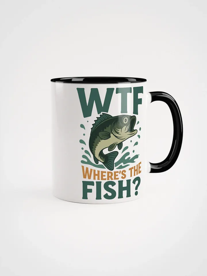 WTF Where’s the Fish Mug – Funny Bass Fishing Humor product image (4)