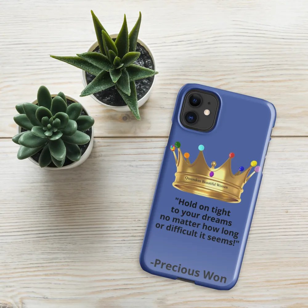 Queendom Beautiful Women iPhone® Snap Case (Blue-Tanzanite) product image (5)