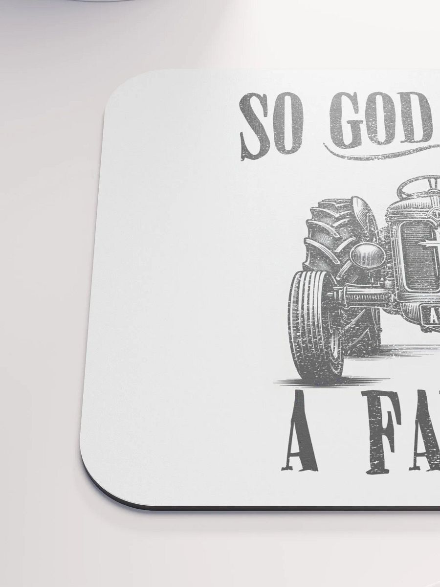 Vintage - So God Made a Farmer Mousepad product image (6)