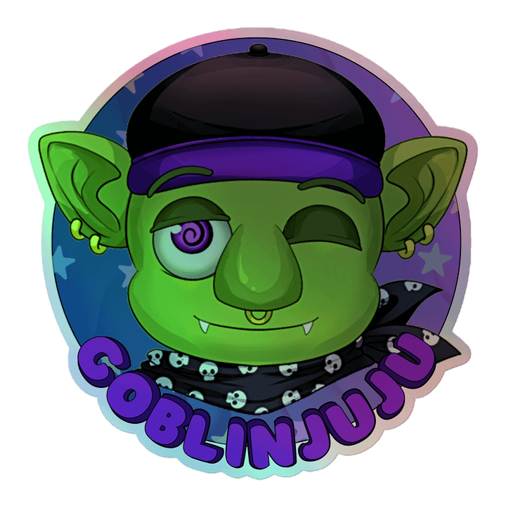 Holographic Star Struck GoblinJuju Sticker product image (1)