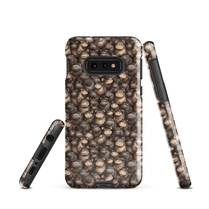 Playful Hippo Pattern Samsung Tough Case product image (3)