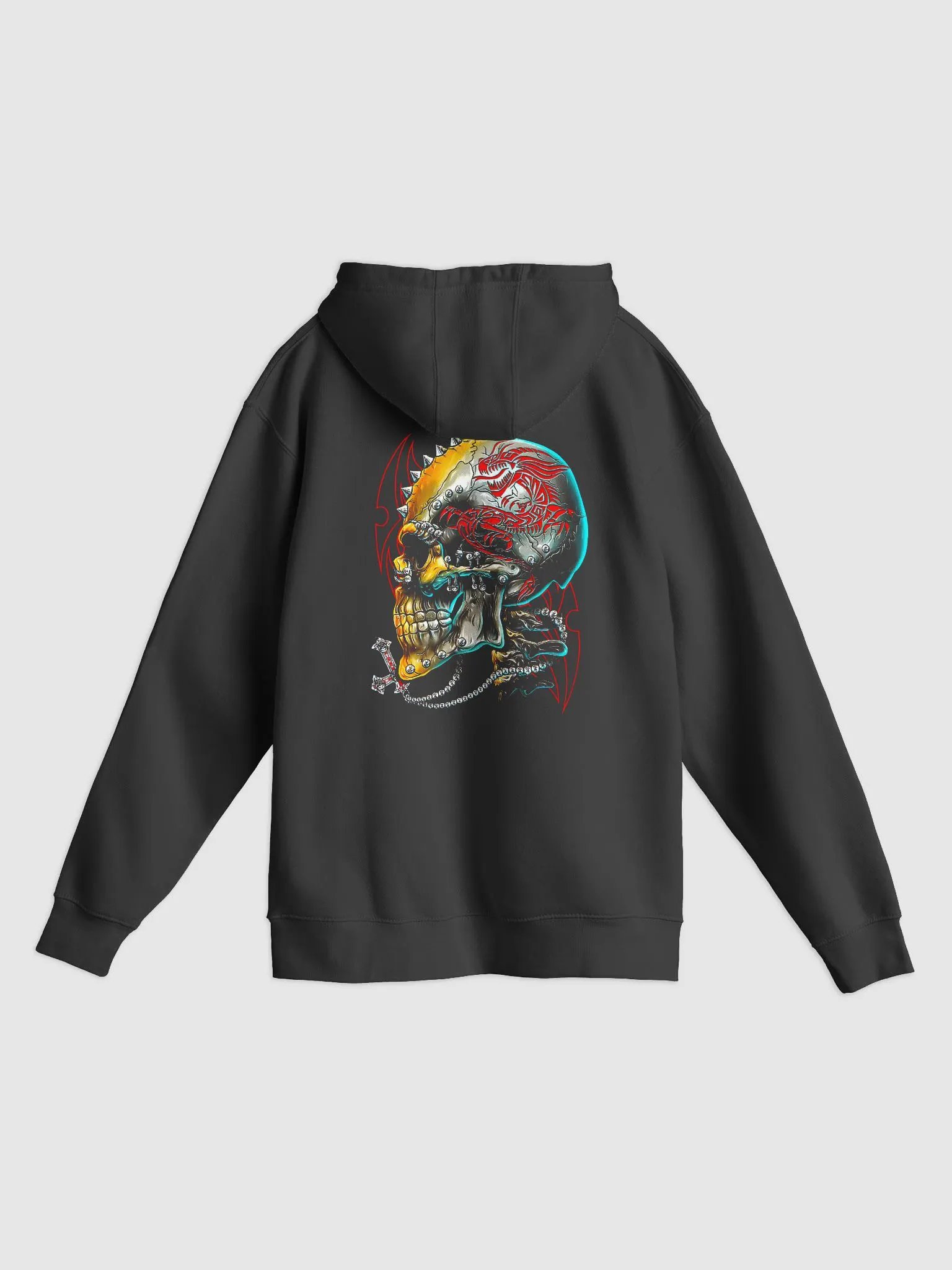 Tribal Skull Splash Hoodie - Bold & Stylish Graphic Hoodie for Women product image (2)
