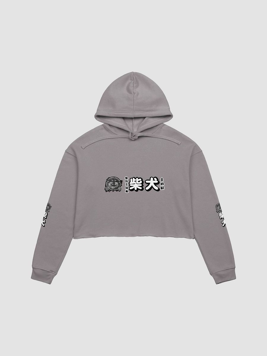 "HI" SHIBA INU Crop Hoodie product image (2)