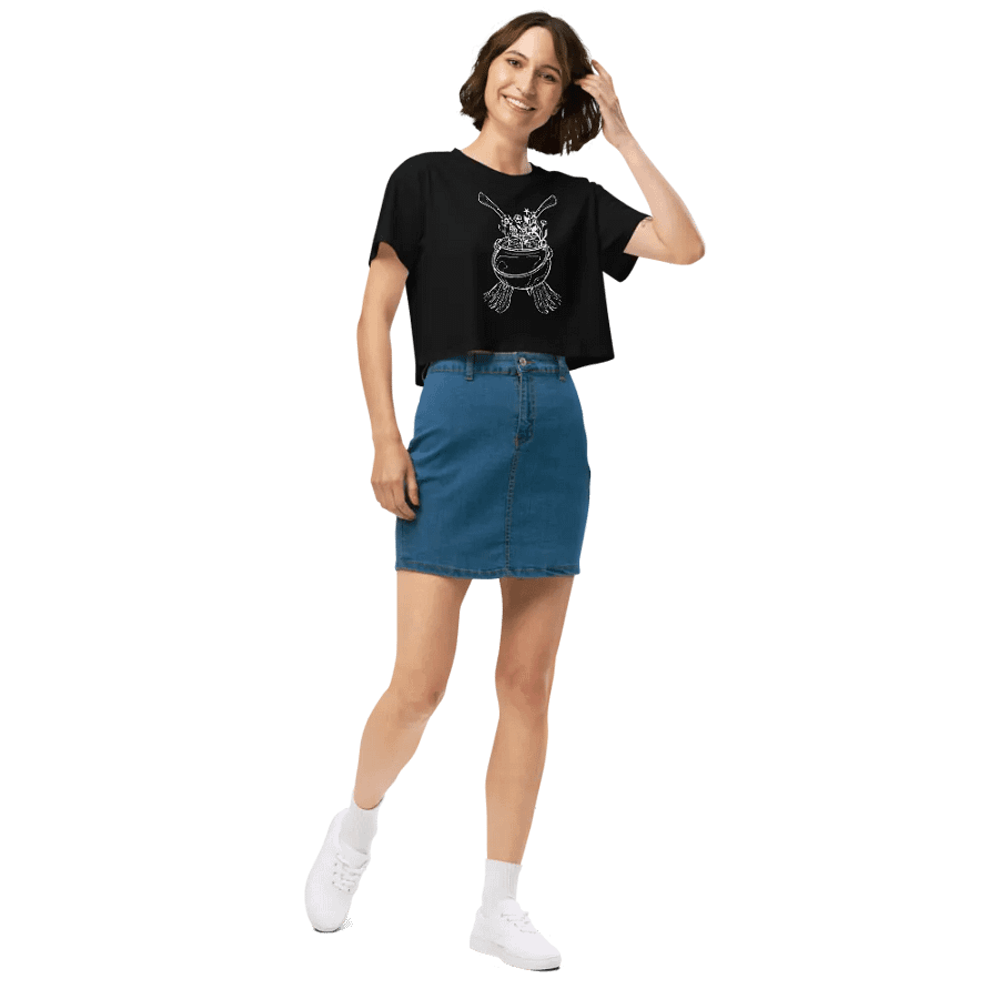 Henbane Coven Crest Women's Premium Crop Top product image (6)
