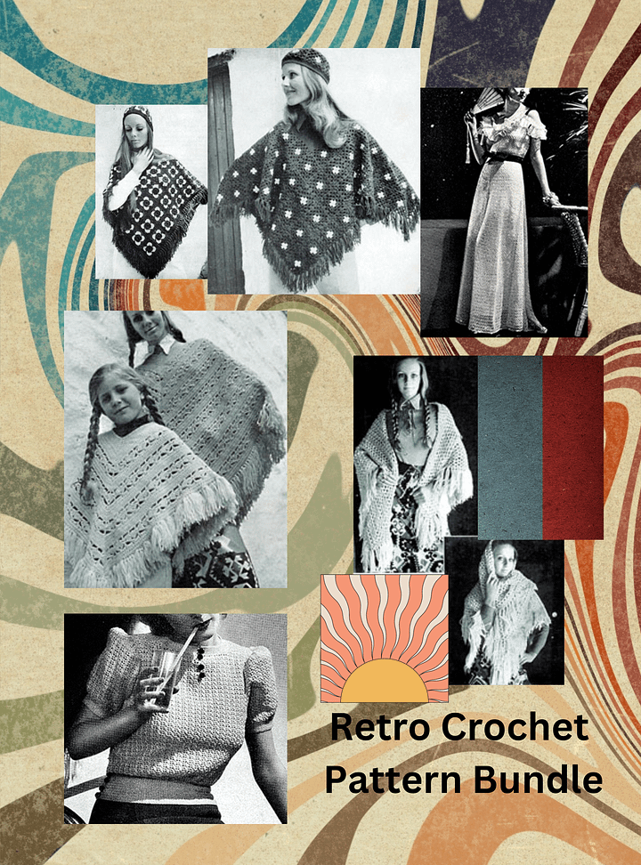 Retro Vintage Crochet Patterns Women's Clothing product image (1)