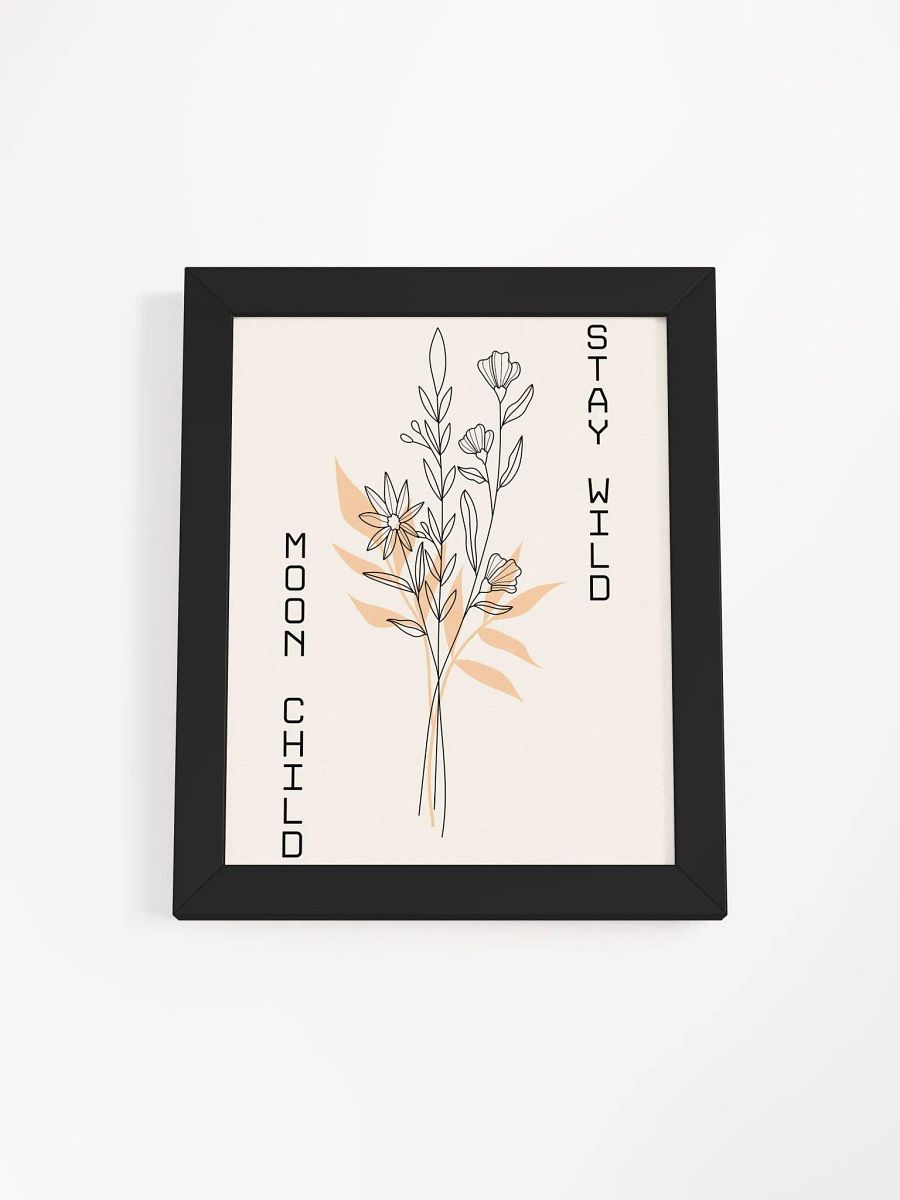 Minimalist Floral Line Art – Framed Elegant Wall Decor for Modern Homes product image (1)