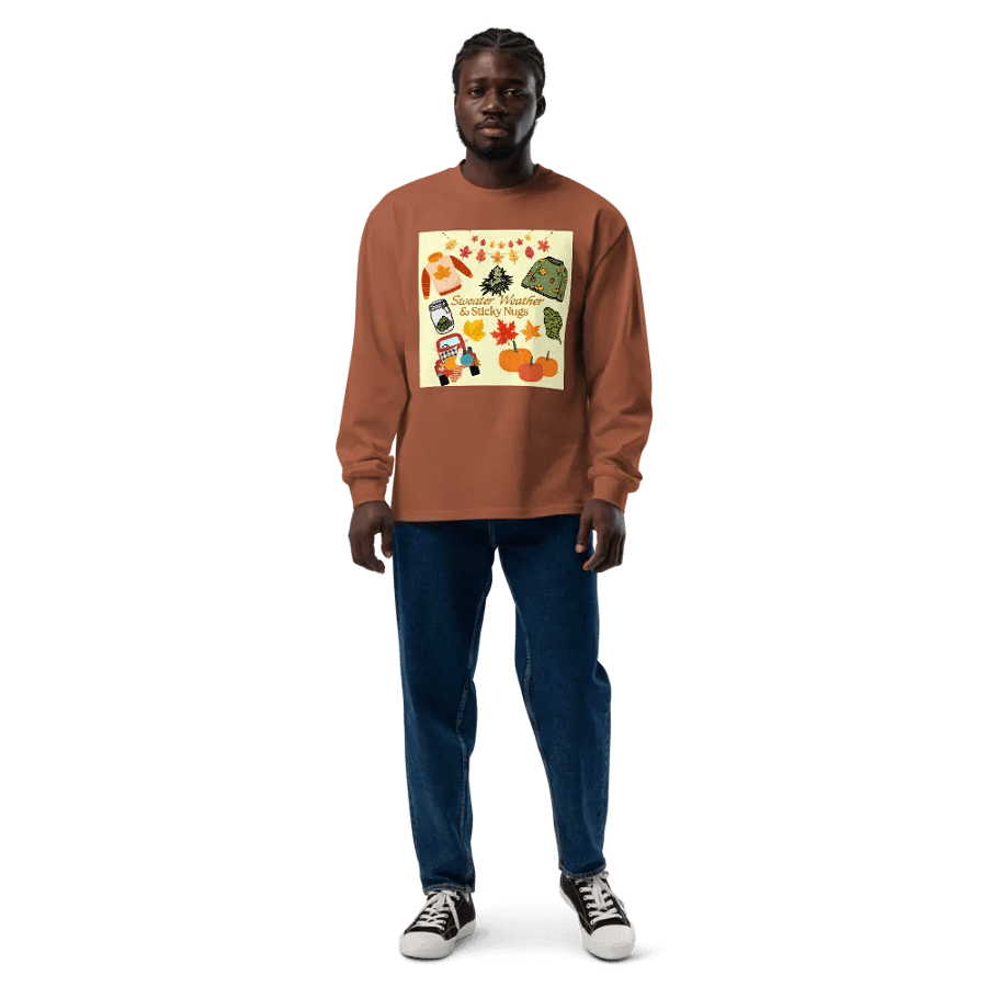 Autumn Cannabis Vibes Long Sleeve Shirt product image (9)