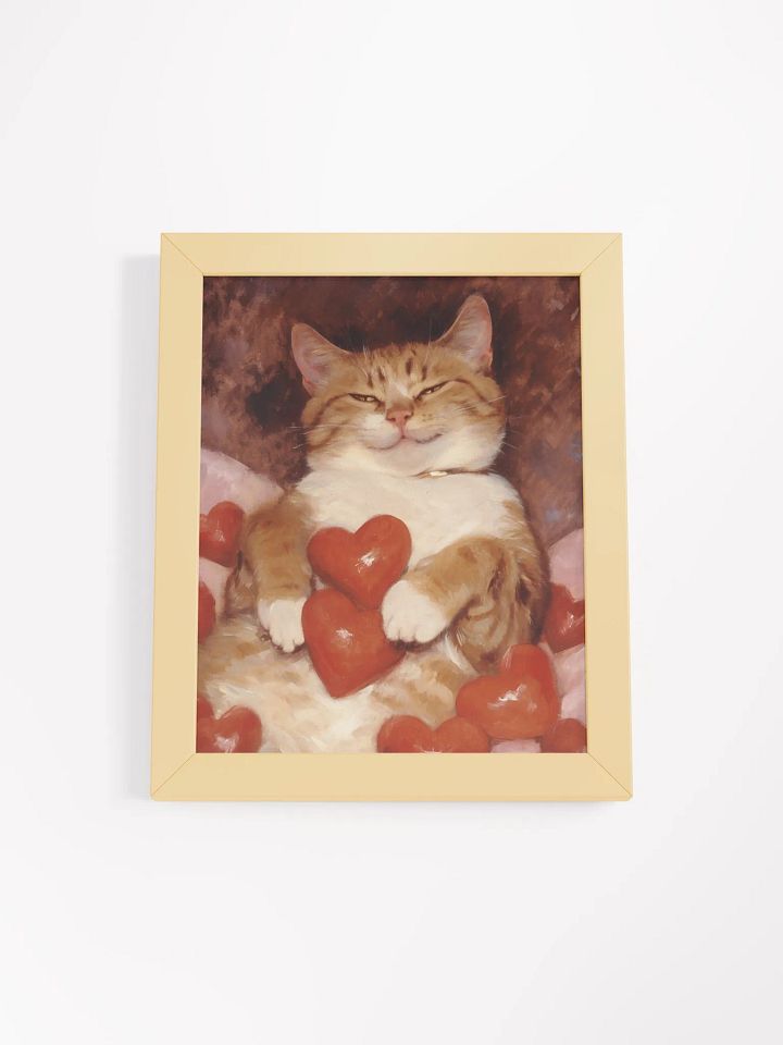 Cozy Love Cat Framed Poster product image (2)