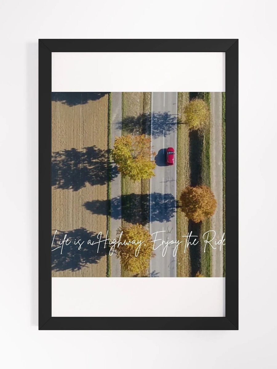Wall Art Car Ride Framed High-Quality Matte Poster (in) product image (1)