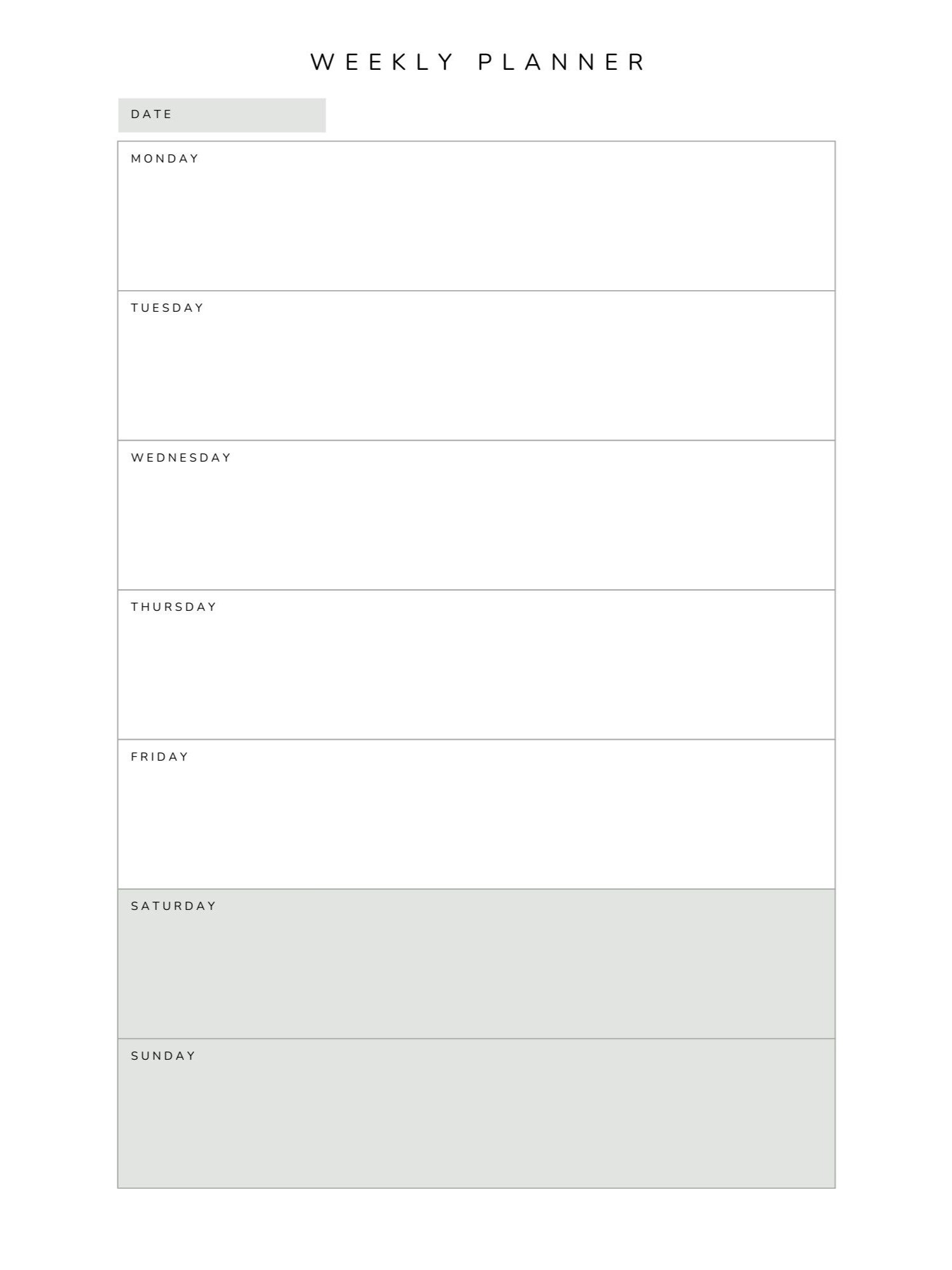Minimalistic Digital Monthly Planner product image (8)