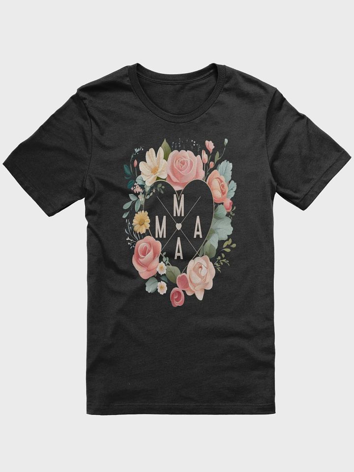 Mothers Day Floral Wreath Mama T-Shirt product image (2)