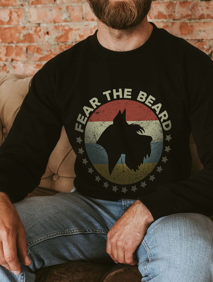 Fear the Beard Schnauzer Sweatshirt | Funny Sweatshirt for Schnauzer Paw-rents product image (1)