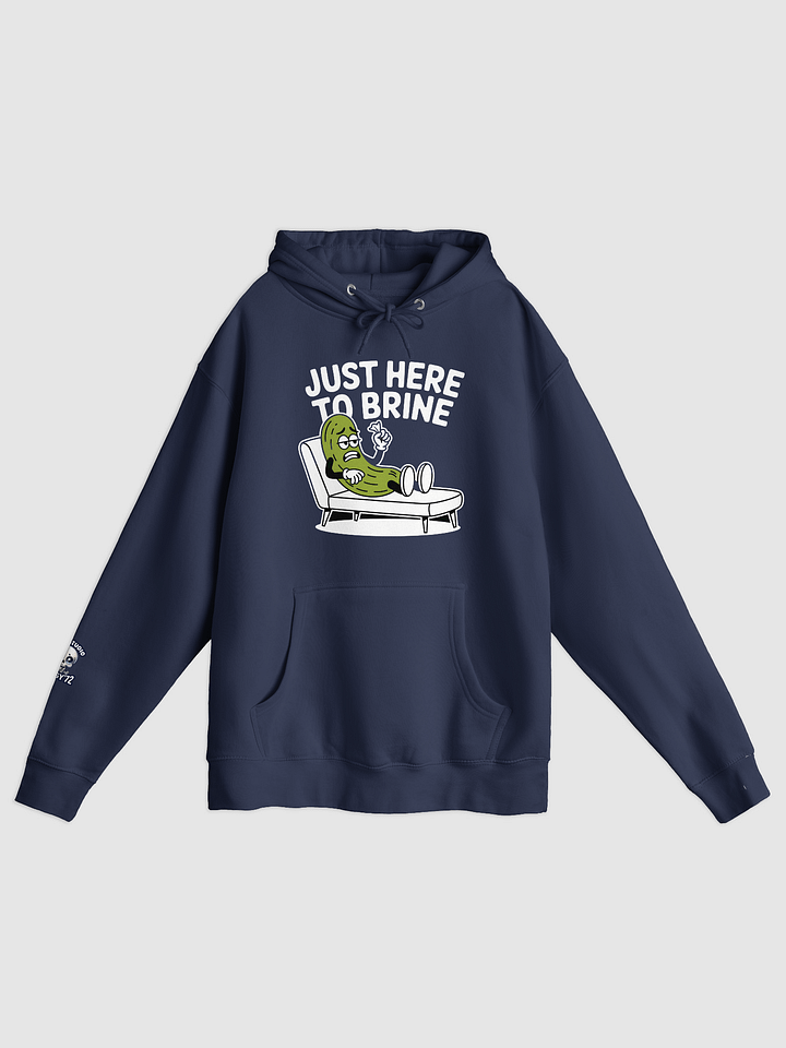 Just Here To Brine – Sad Pickle Therapy Session Premium Hoodie product image (3)
