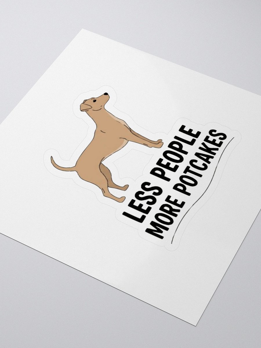 Less People More Potcakes Sticker product image (3)