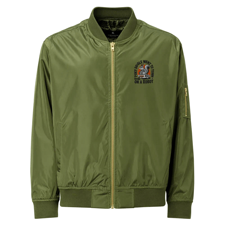 embroidered Squirrel & Robot Adventure Bomber Jacket product image (1)