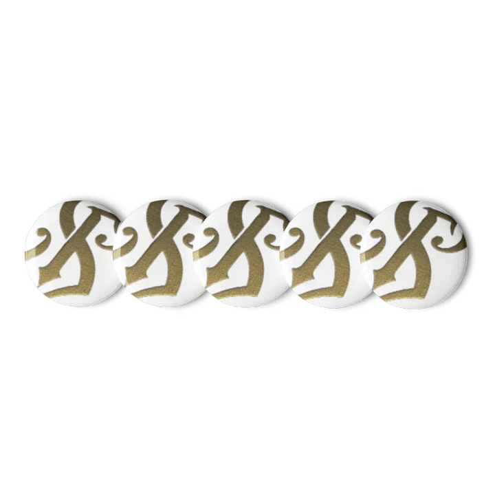 Set di spille monogramma dorate product image (1)