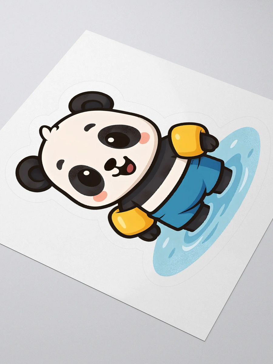 Cute Sticker of Panda with Floaties product image (3)