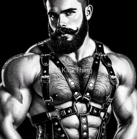 Gay Leather Bar Pride "Colton" Leather Bar San Francisco Pride Graphic Design product image (1)
