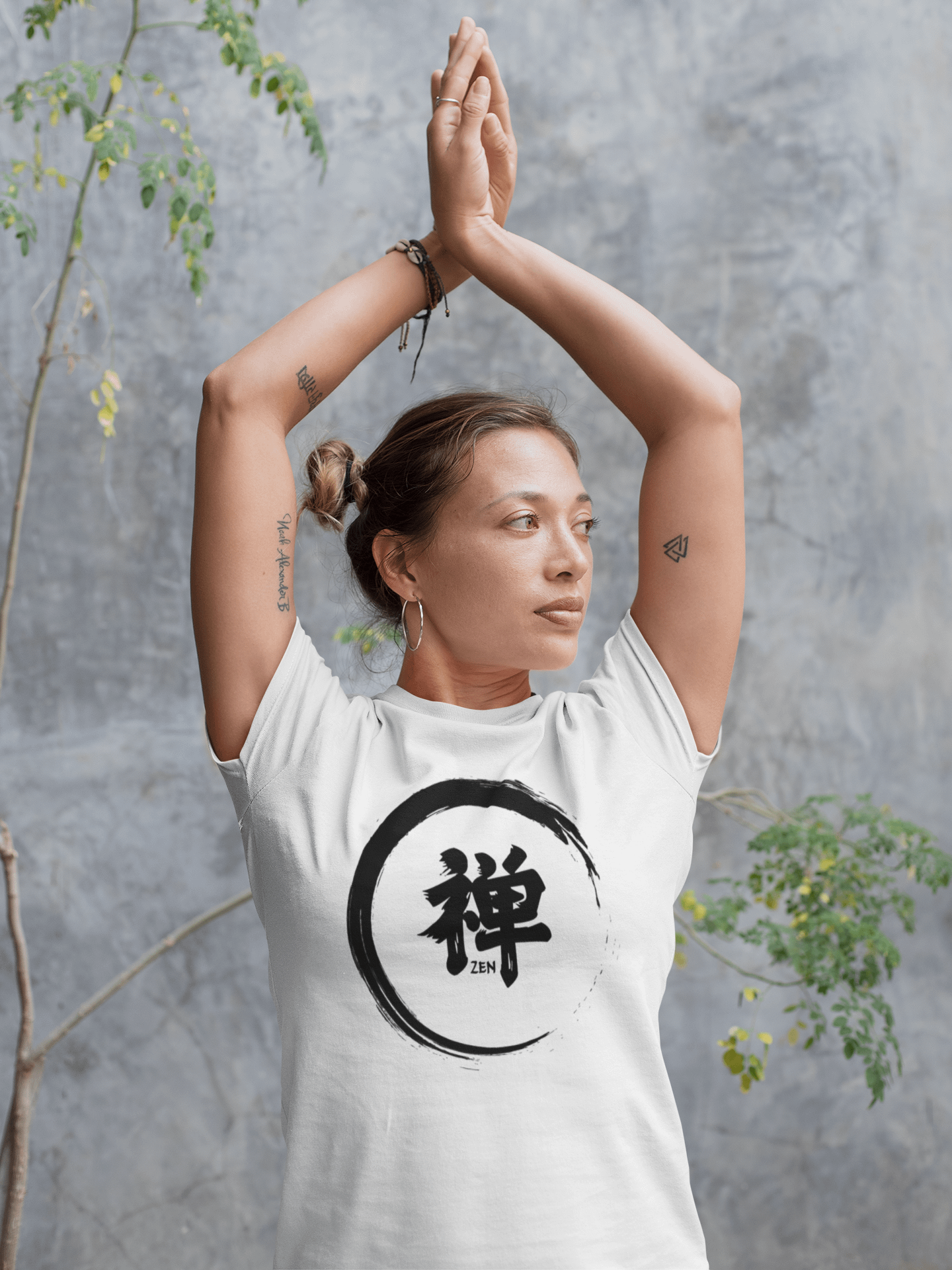 🏷️ ZEN Kanji Circle T-Shirt – Japanese Calligraphy & Mindfulness Tee product image (2)