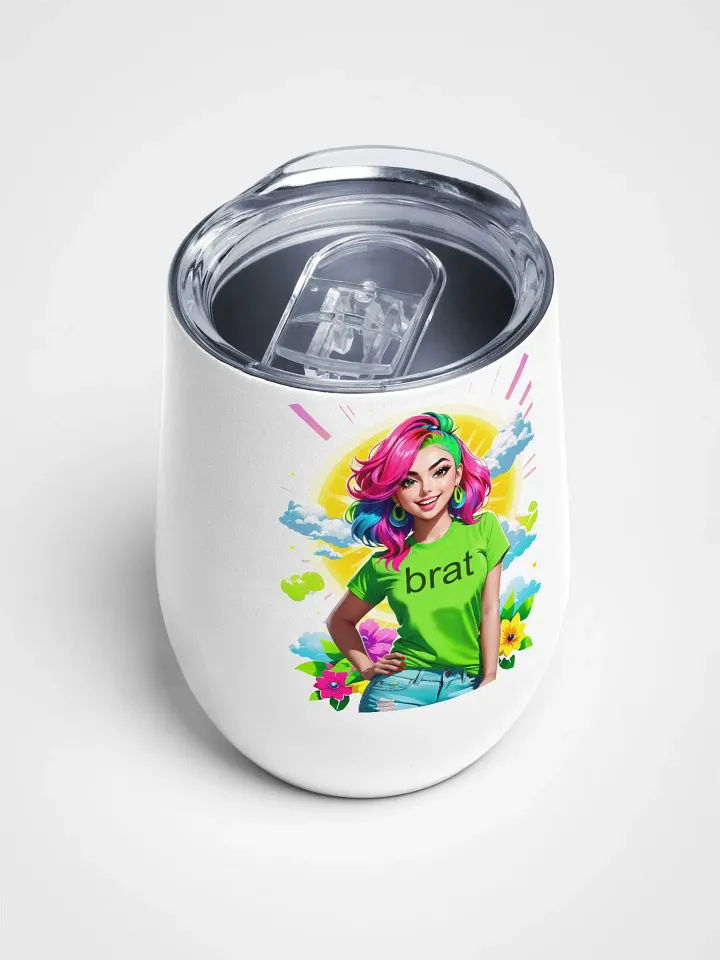 Brat - Wine Tumbler Cup - 12 oz - High-Grade Stainless Steel - v5 product image (2)