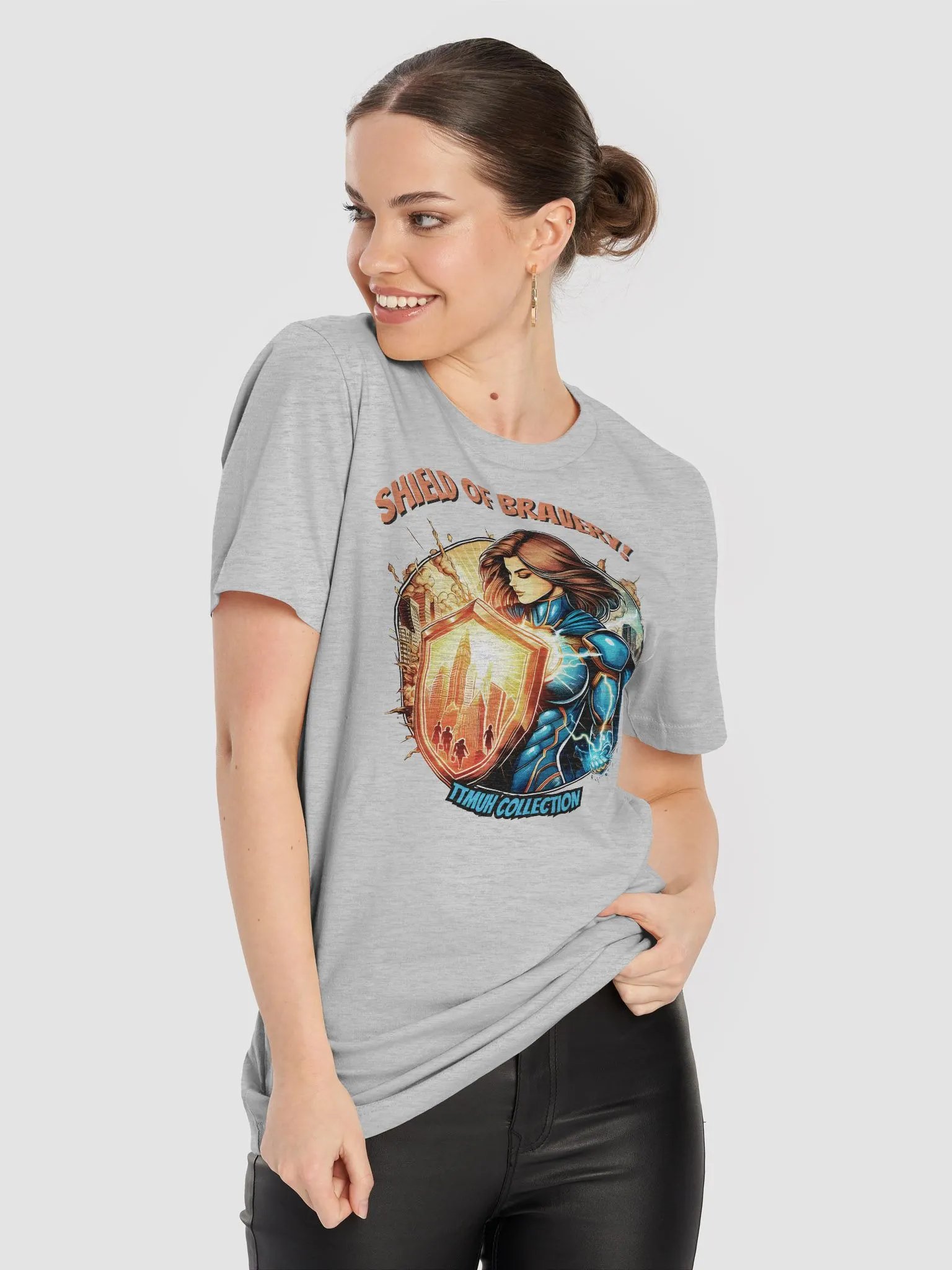 Shield of Bravery Superhero T-Shirt product image (44)
