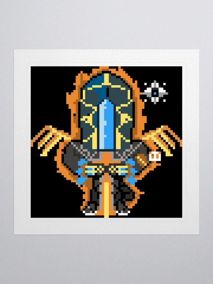 Pixel Warlock Sticker product image (1)