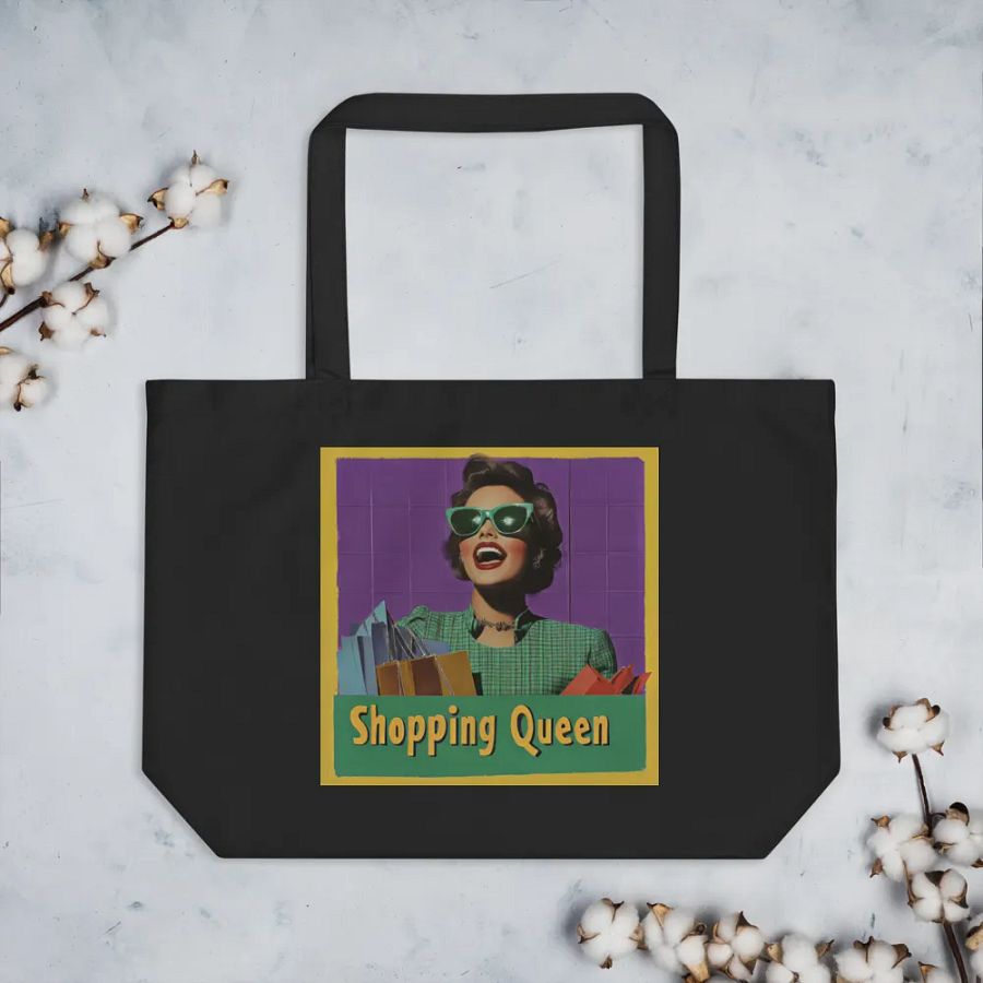 Shopping Queen Retro Tote Bag product image (3)