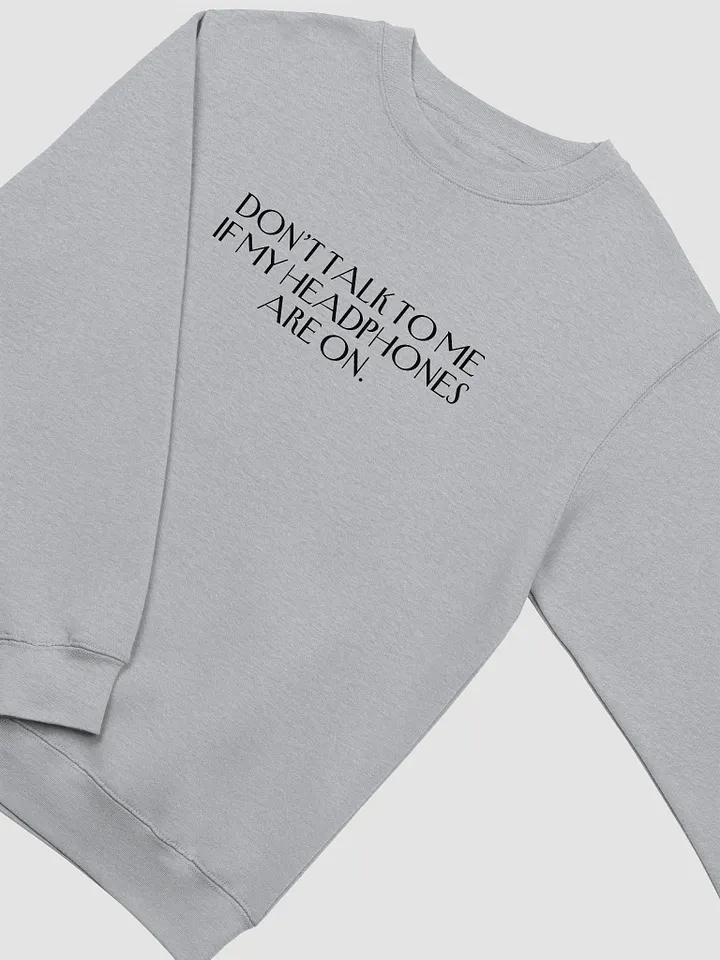 HEADPHONES ON (variant 1) printed crewneck product image (5)