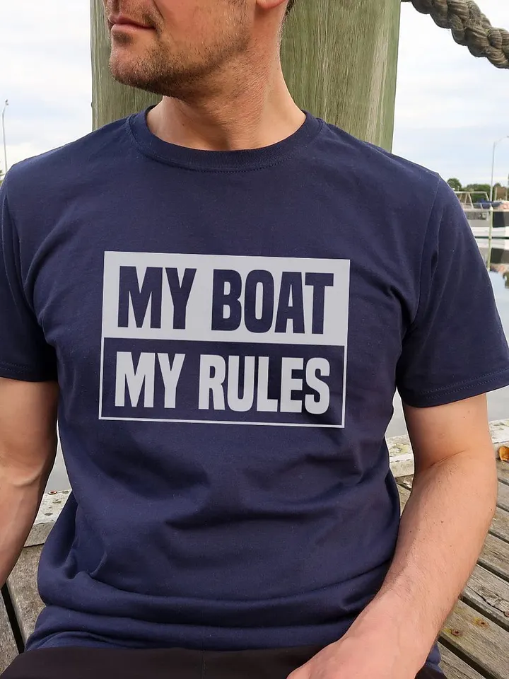 My Boat My Rules Gildan 64000 Unisex Tshirt product image (1)