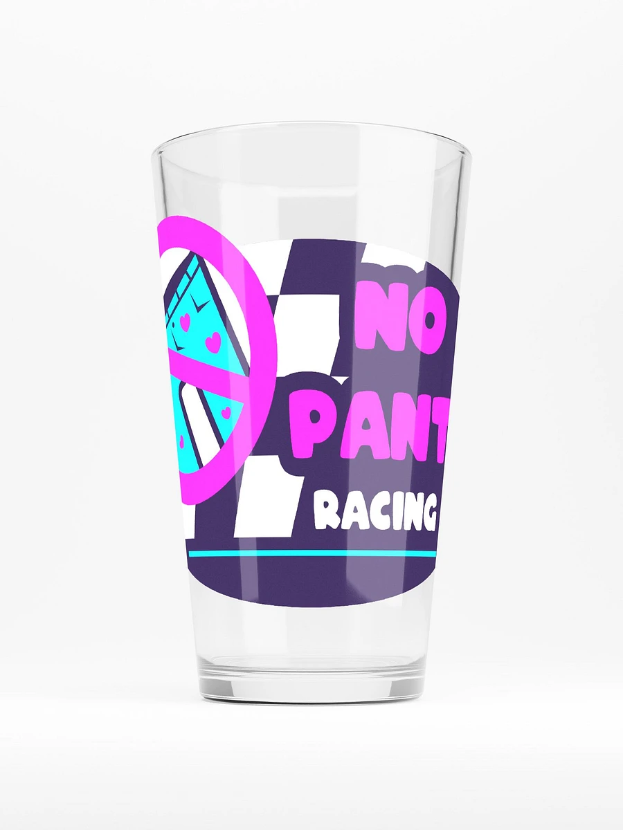 NO PANTS RACING PINT GLASS product image (1)