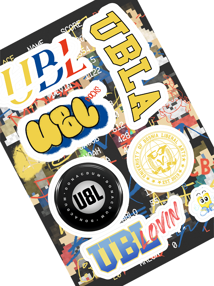 UBL Sticker Sheet product image (1)