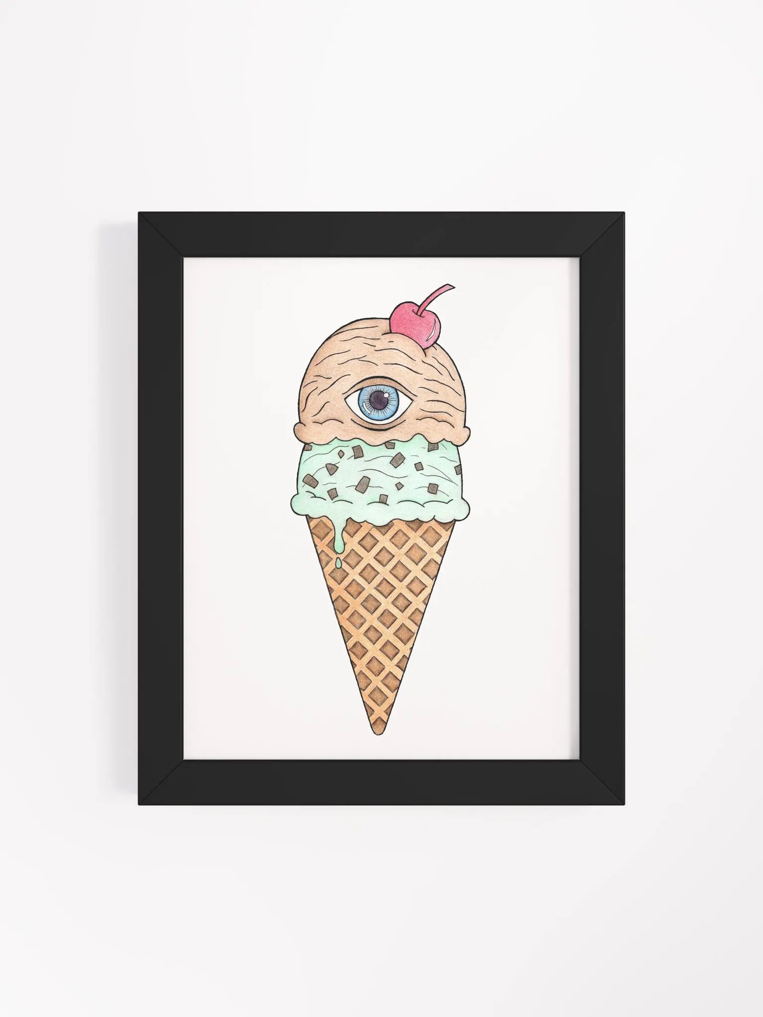 Eyece-cream framed print product image (4)