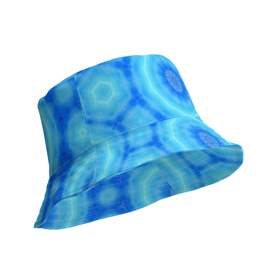 Abstract Circular Pattern in Blues Unisex Bucket Hat product image (10)