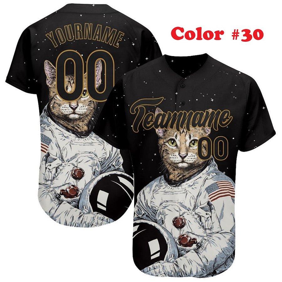 Authentic Baseball Jersey , Custom Baseball Jersey, Personalized Sport Jersey, Multi Colorful and Patterns product image (187)