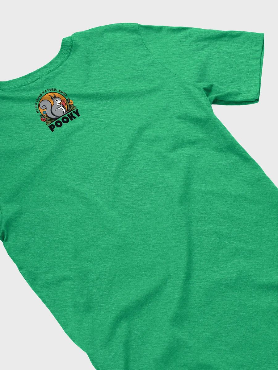 Super Soft and Flattering Tee: My best friend is a squirrel named pooky, flowers and sun with bold font product image (4)