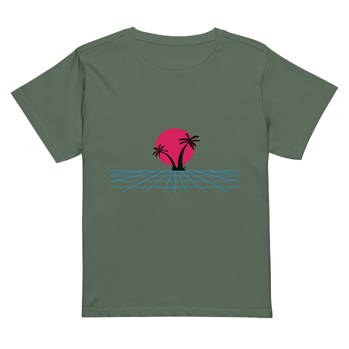 Retro Sunset Palm Women's Tee product image (2)