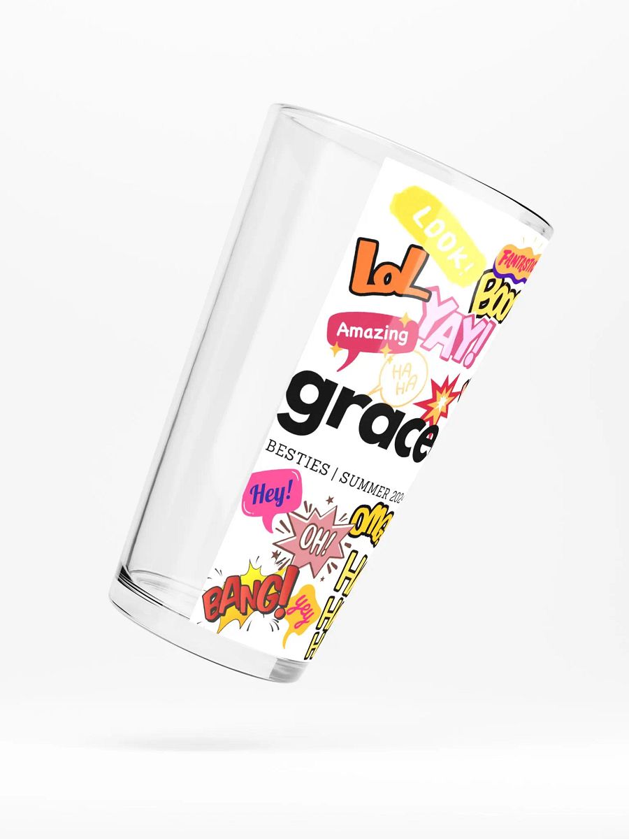Energetic Phrases Shaker Pint Glass product image (5)