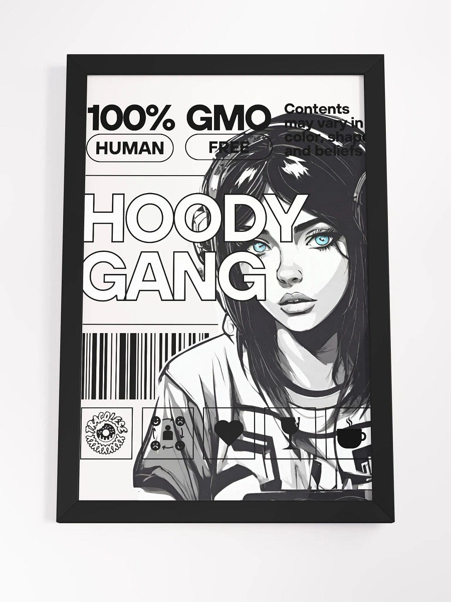 FRAMED HOODY GANG POSTER product image (4)