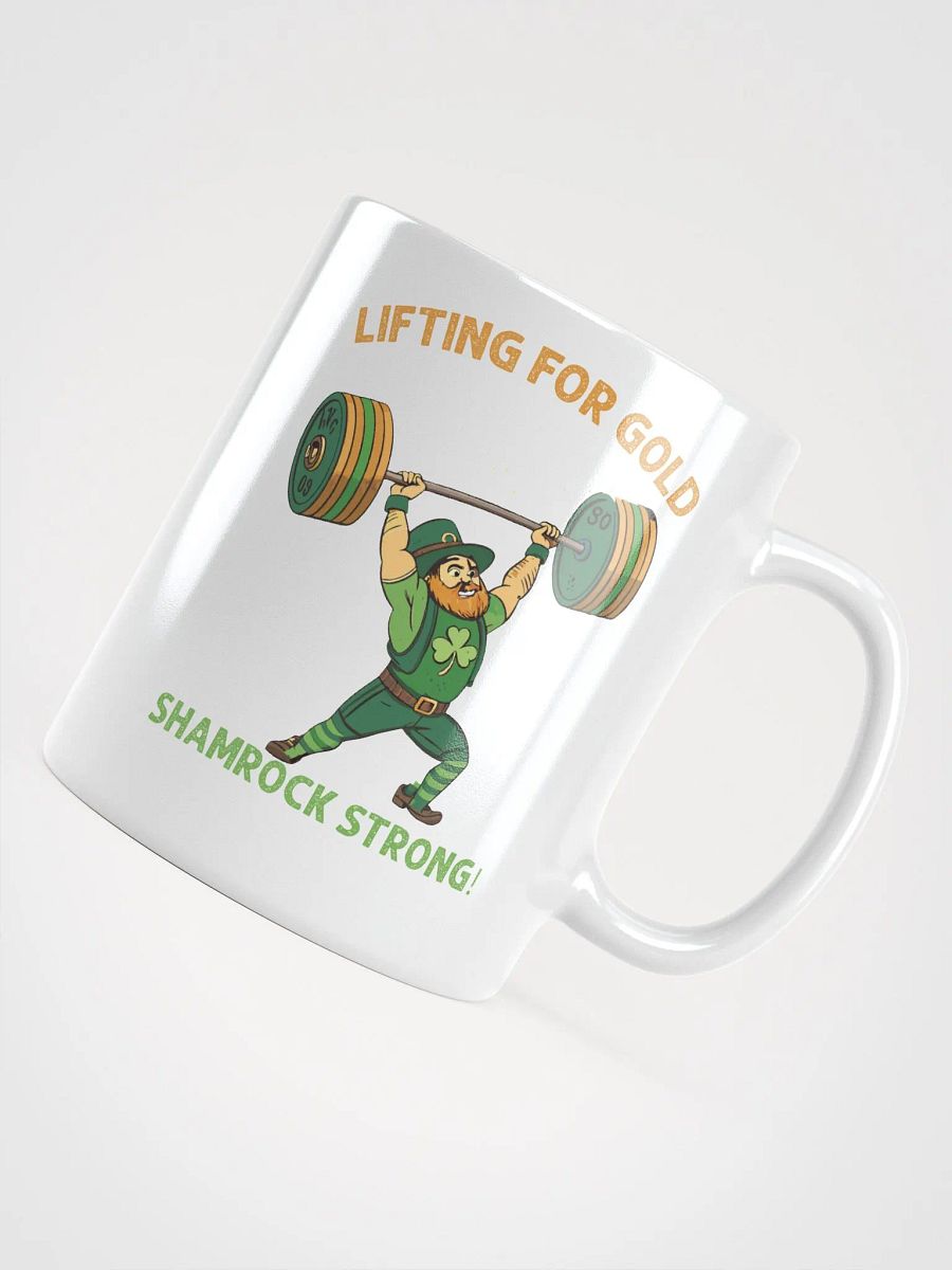Lifting for Gold Shamrock Strong Leprechaun Mug product image (10)