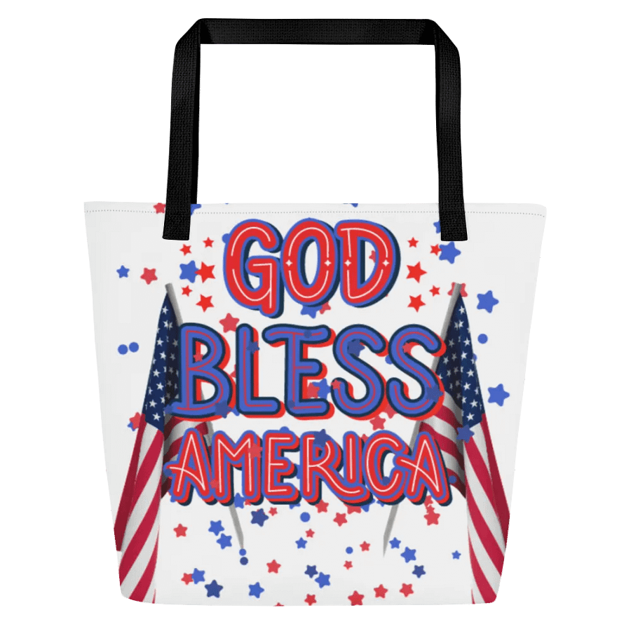 Patriotic Symmetry All-Over Tote Bag for Moms friends colleagues product image (3)